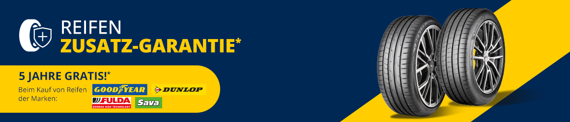 Premio Reifen-Zusatzgarantie - 5 Jahre gratis!